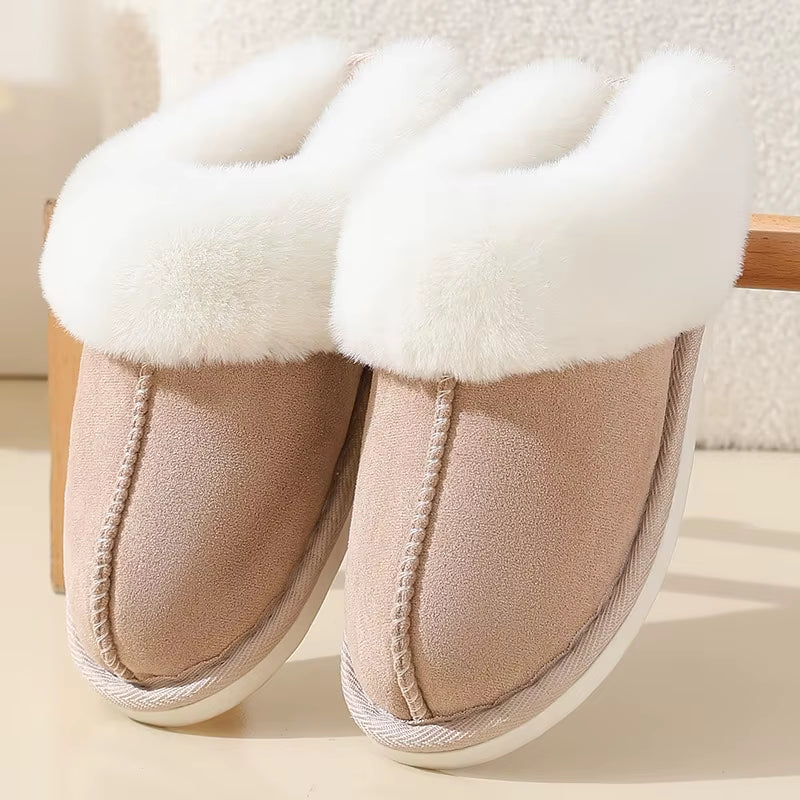 Womens Slippers Cozy Warm Winter Home Slippers Fluffy Soft Memory Foam Fluffy Fashion Faux Fur Plush Slipper