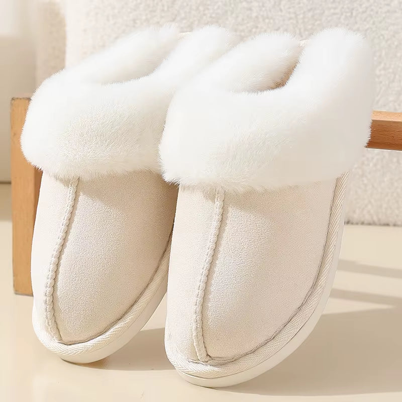 Womens Slippers Cozy Warm Winter Home Slippers Fluffy Soft Memory Foam Fluffy Fashion Faux Fur Plush Slipper