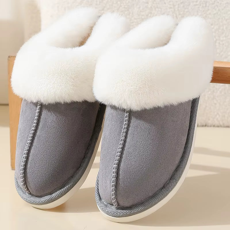 Womens Slippers Cozy Warm Winter Home Slippers Fluffy Soft Memory Foam Fluffy Fashion Faux Fur Plush Slipper