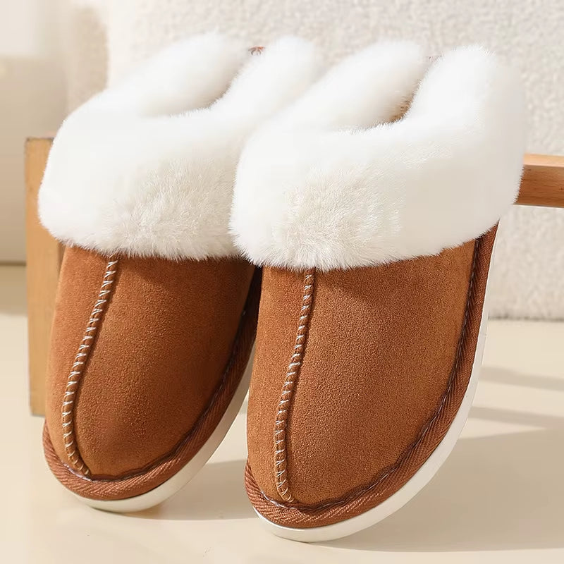 Womens Slippers Cozy Warm Winter Home Slippers Fluffy Soft Memory Foam Fluffy Fashion Faux Fur Plush Slipper