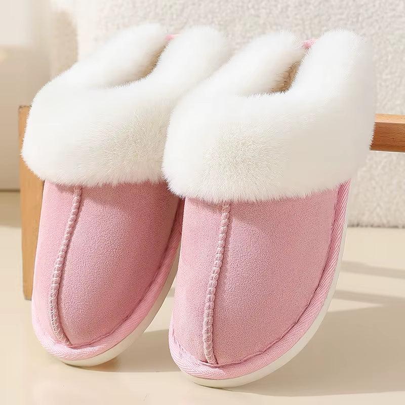 Womens Slippers Cozy Warm Winter Home Slippers Fluffy Soft Memory Foam Fluffy Fashion Faux Fur Plush Slipper